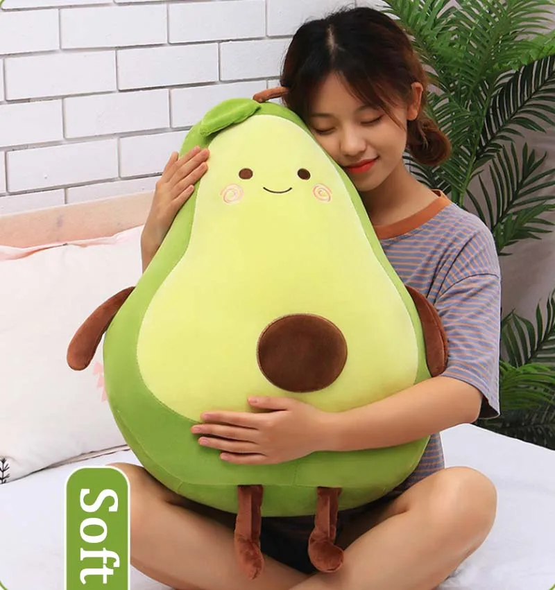 ZGY Kawaii авокадо мягкие игрушки 25 см плюшевая кукла мягкая набивная мультяшная