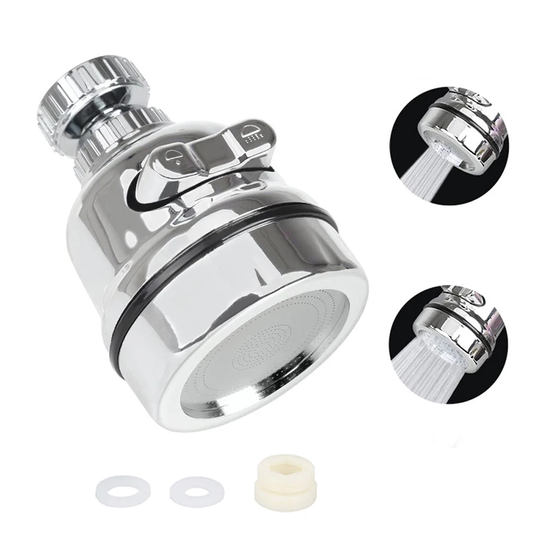 Luxury 360 Degree Kitchen Faucet Bubbler Aerator Water Saving Tap Shower Head Filter Nozzle For Bathroom | Обустройство дома