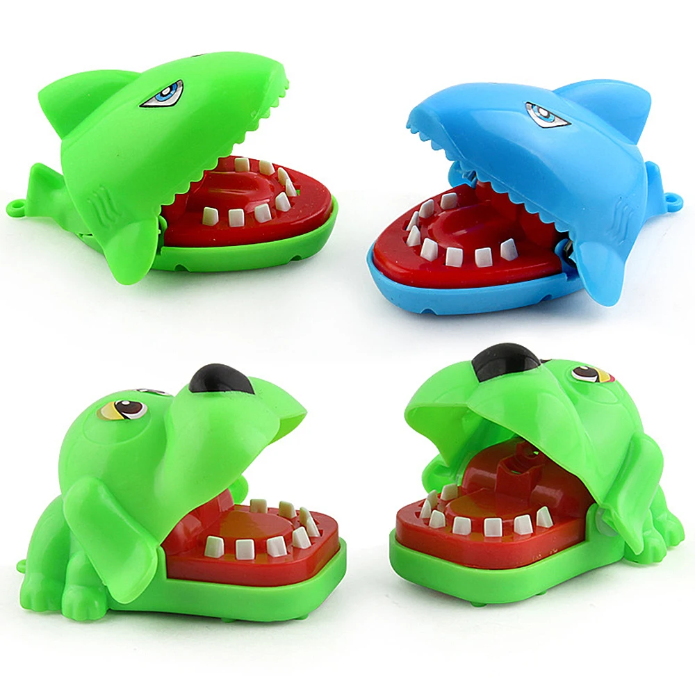 Novelty toys Crocodile Hippo Puppy Shark Tooth Dentist Game Big Mouth Bite Finger Toy Prank Funny Gift for kids free shipping
