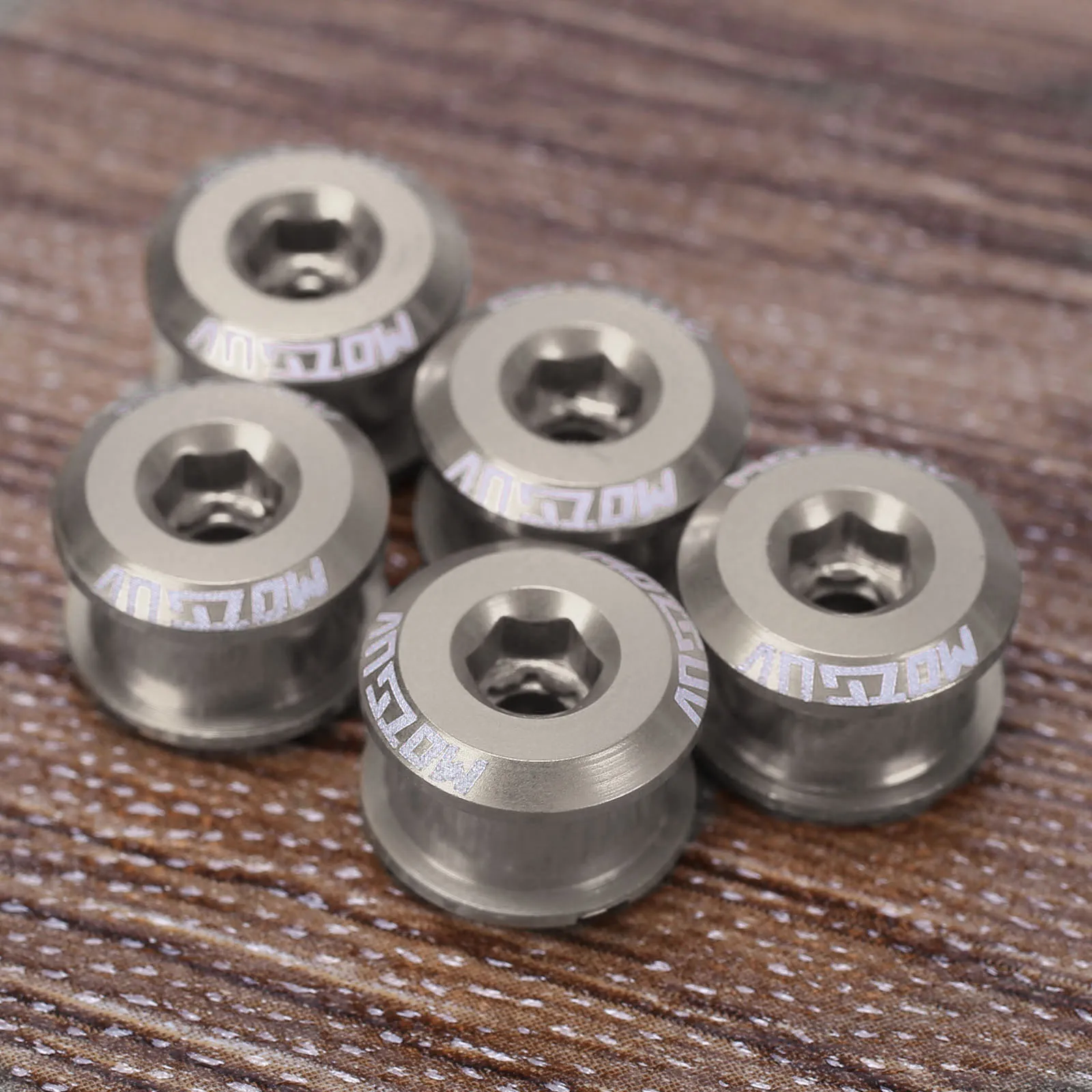 5Pcs MTB Bicycle Chainring Bolt Single Chainwheel Screws Alloy 7075 4.9mm/6.4mm Road Cycling Bike Disc Screws for Crankset Parts