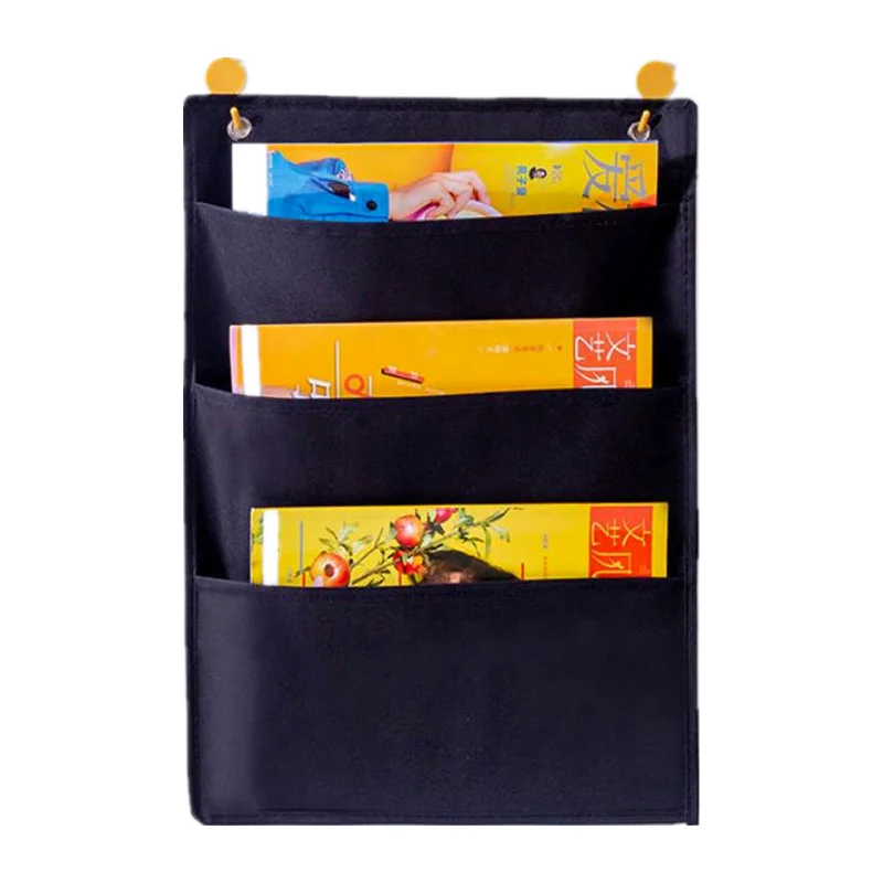 Storage Rack Trolley Magazine Rack Fabric Newspaper Storage Rack Wall Hanging Book Storage Tool
