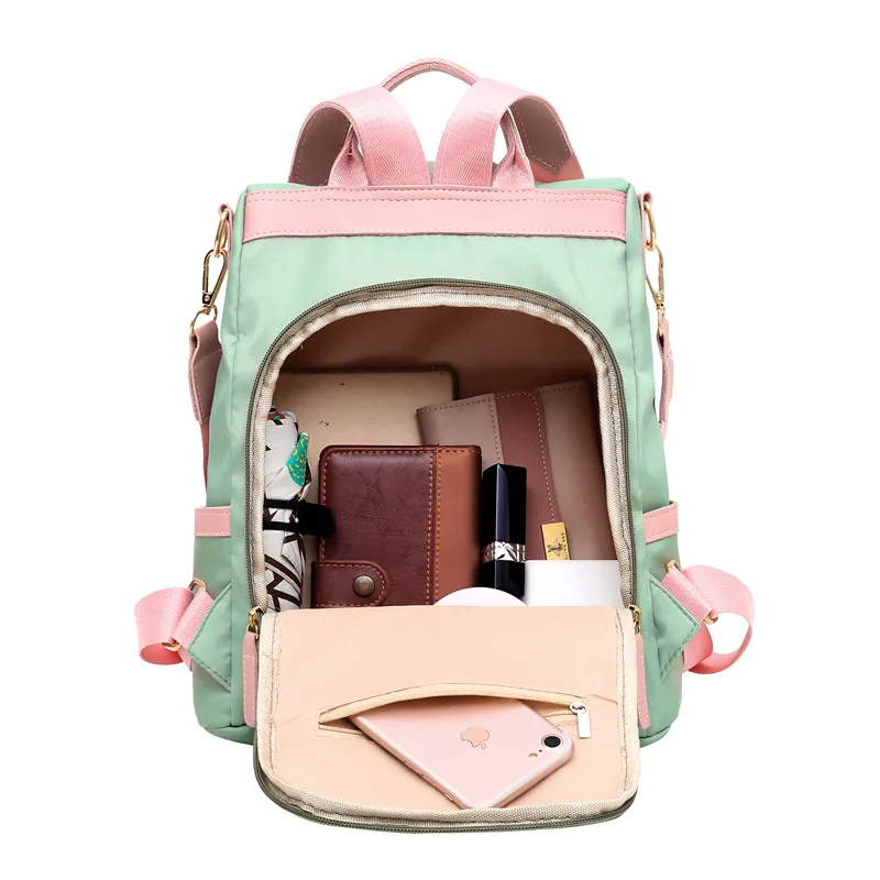Многофункциональный Противоугонный женский рюкзак для девочек, сумка на плечо, высококачественный холщовый рюкзак для ноутбука, школьная сумка для подростка, для девочек и мальчиков