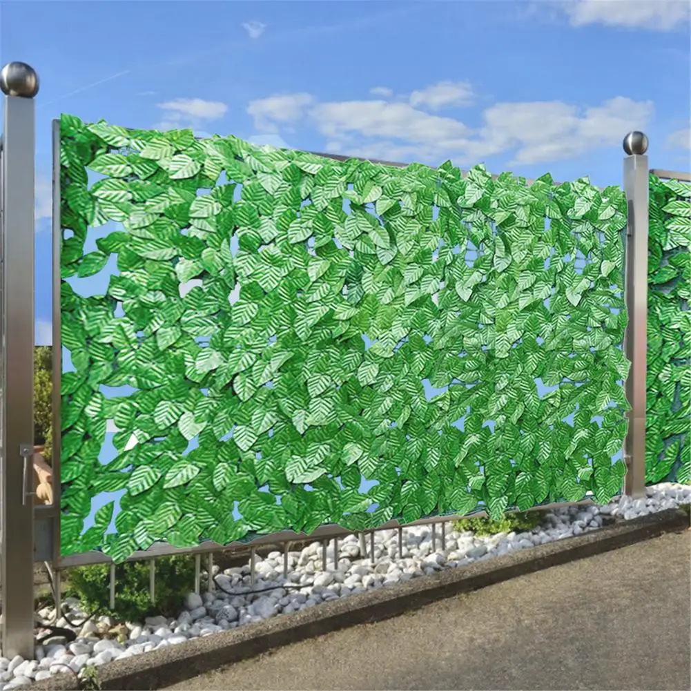 Artificial Ivy Fence Mesh Artificial Balcony Fence Garden Rattan Balcony Privacy Screen Ivy Rolls