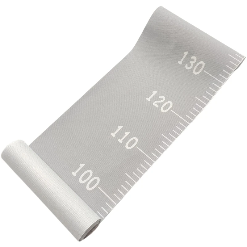 Height Growth Chart Ruler for Kids, Wall Wood Frame Canvas Room Decor 79x7.9in