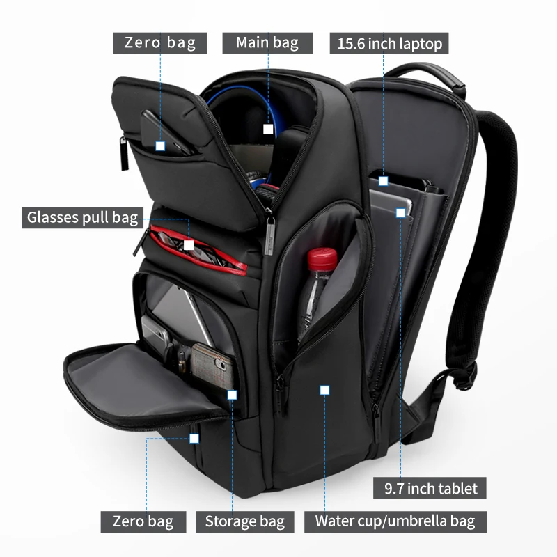 Preise FRN Mode Business Große Kapazität 15,6 Zoll Notebook Täglichen Reise Computer Tasche Multi Funktion USB Lade Männer Reise Rucksack