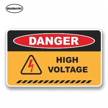 

HotMeiNi 13cm x 7cm Car Styling Danger High Voltage Sign Waterproof Car Sticker for Window Bumper Vinyl Decal Accessories