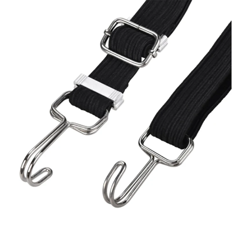 Cargo Straps 2M Bicycle Luggage Rope Mountain Bike Elastic Straps Cord Hooks Strong Elasticity Convenient To Carry Outdoor Tensioning Belts cargo straps luggage strap cargo tie down strap tie down straps lashing strap elastic belt bungee straps elastic binding rope trunk elastic belt bungee cord hooks