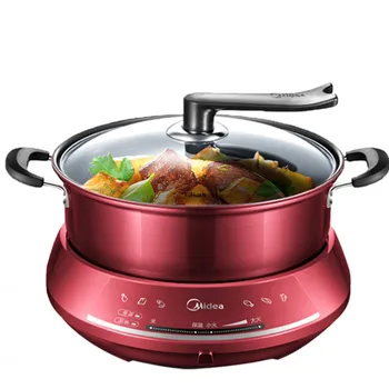 

Household Hotpot Electric Hot Pot Split Hotpot Cooker Hot Pot Electric Cooker 220V Stainless Steel 4.5L Hotpot