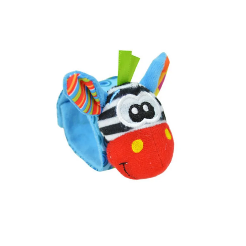 

A Pcs/4pces Baby Rattle Baby Toys 0-12 Months Sozzy Garden Bug Wrist Rattle and Foot Sock Educational Toys Christmas Baby Toy