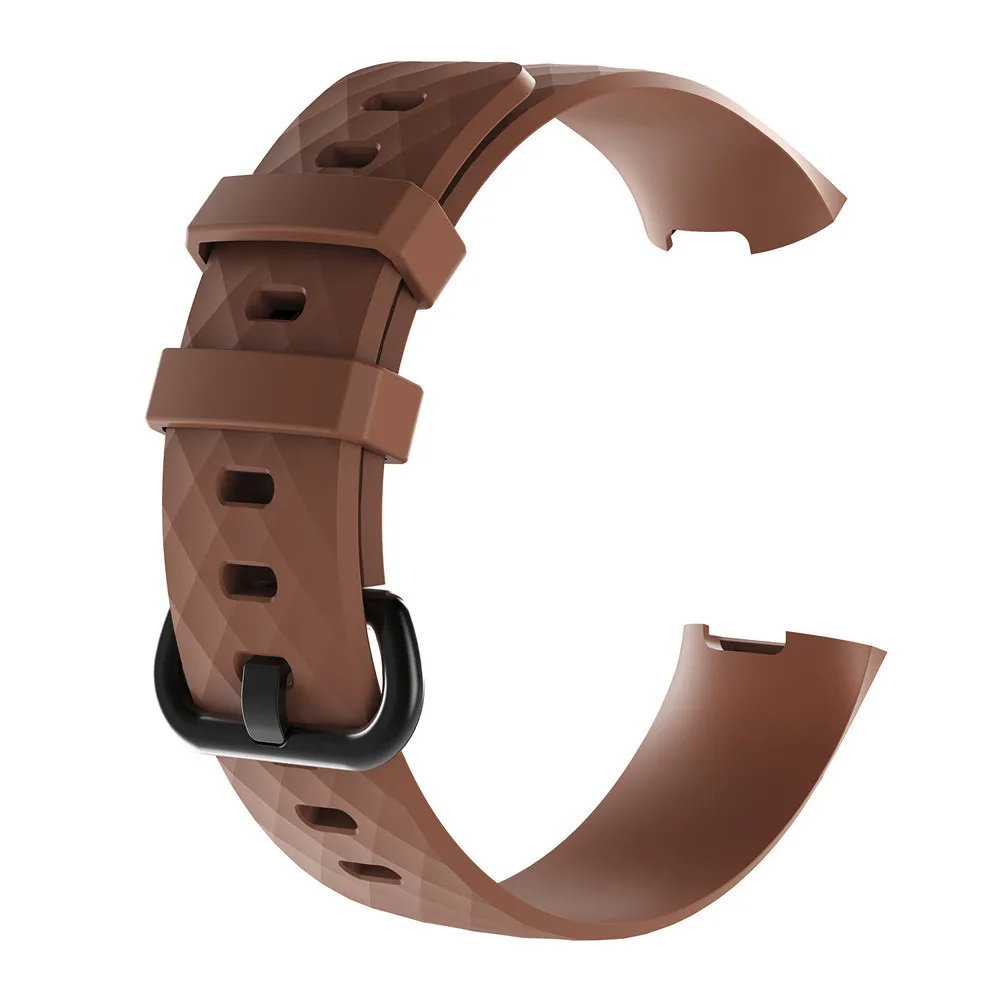 Силиконовые сменные полосы для Fitbit Charge 3/SE ремешок водонепроницаемые аксессуары для запястья браслет ремешок для Fitbit Charge 3 Band - Цвет: Brown
