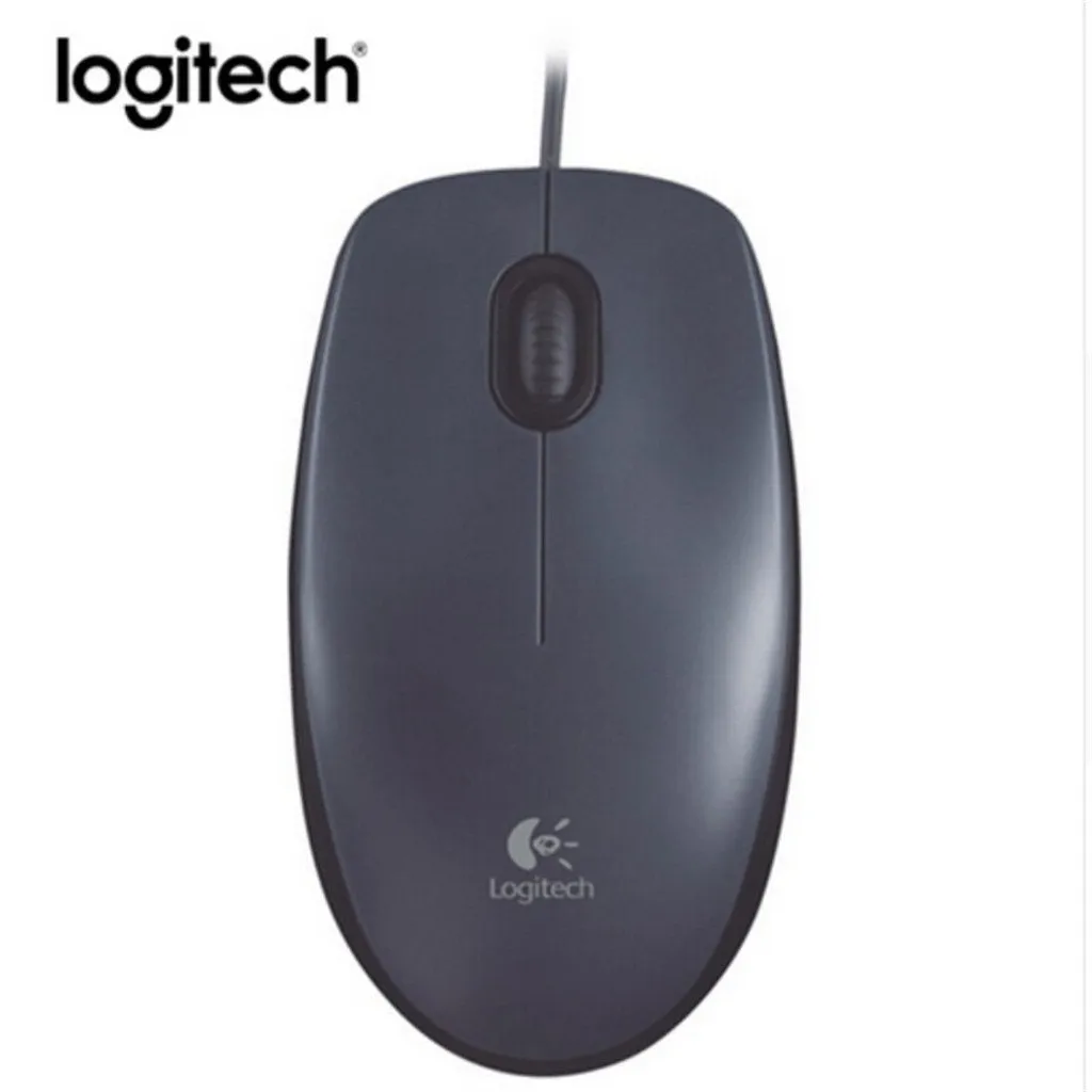 Logitech M90 1000DPI USB Wired Optical Mouse Ergonomic Office Portable Mice for Windows XP/7/8/10 Computer Accessories | Компьютеры и