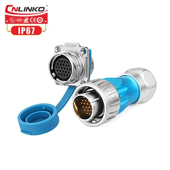 

Metal shell m24 multi-core 10 19 24 pin thread locking connector with waterproof ip67 cover for signal equipment