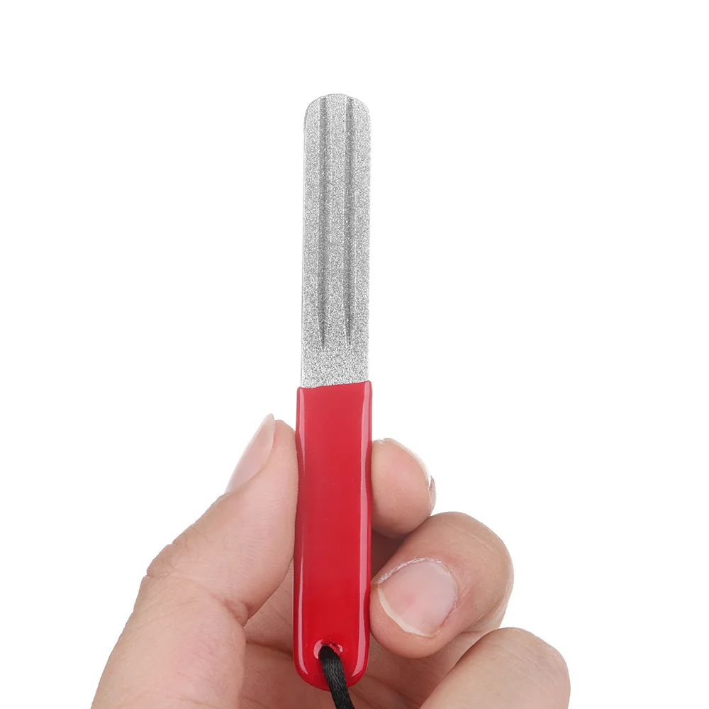 

Red Diamond Fly-Fishing Tool Hook Maker Grinding Hook File Double-Sided Single Sink Groove Lure Only