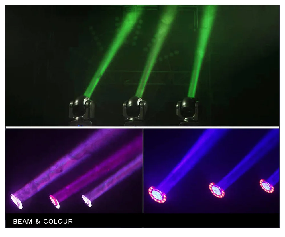 Движущийся головной сценический свет светодиодный движущийся луч 60 Вт RGBW DMX точечный свет для светодиодное оборудование для дискотек
