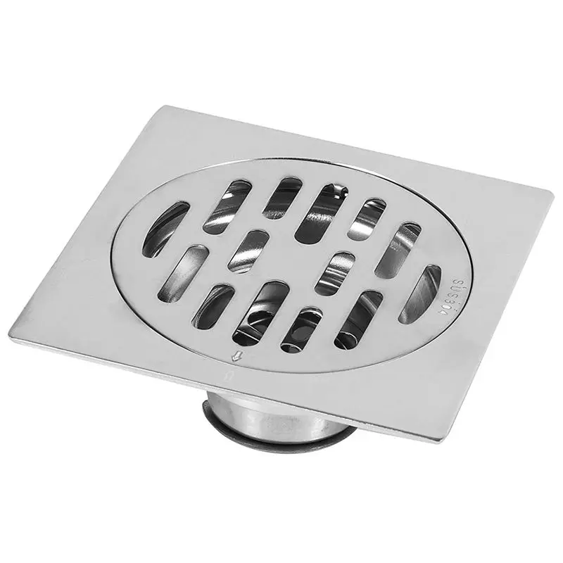 

Hot Sale Square Drain Strong Stainless Steel Anti Odor Hotel Bathroom Flooring Waste Gate Shower Trough (# 1)