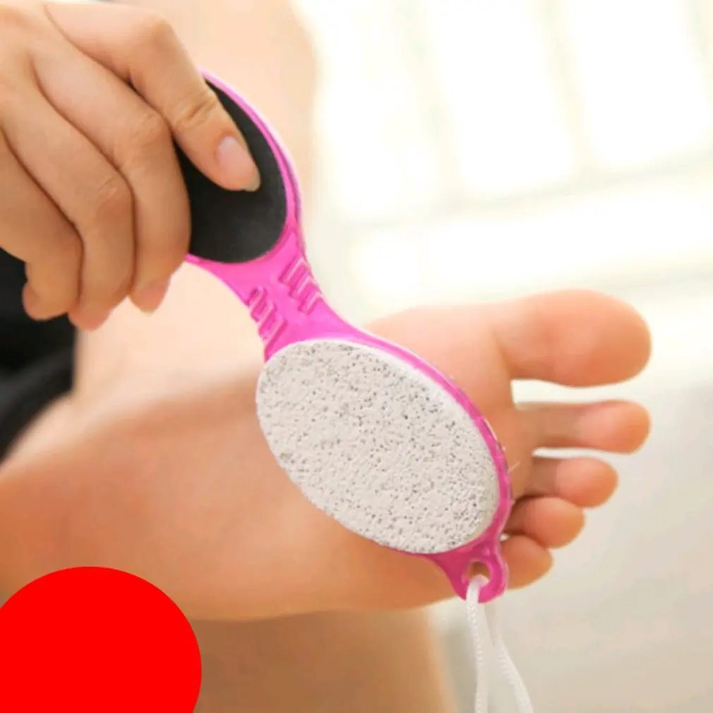 

2pcs 4 in 1 Foot Care Callus Brush Pumice Grinding Feet Stone Scrubber Pedicure Exfoliate Remover Cleaning dust dead ski