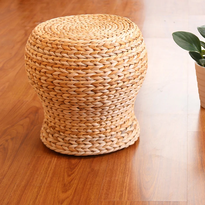

Eye Warming Straw Weaving Manual Weave Sit Pier And Bay Sit Stool Sofa Side Stool Feet Changing Shoes Stool A Living Room