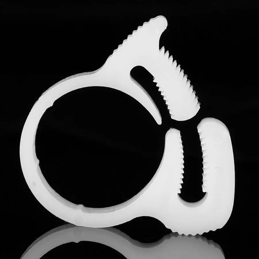 20Pcs Pipe Clamp Plastic Ratchet M90 Plastic Fasteners Stainless Steel