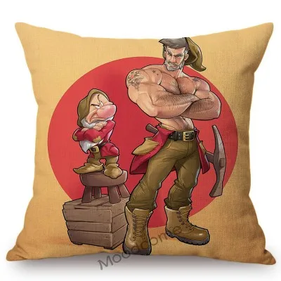 sexy jock hot lad muscle bear lgbt parade art gay cartoon sexy