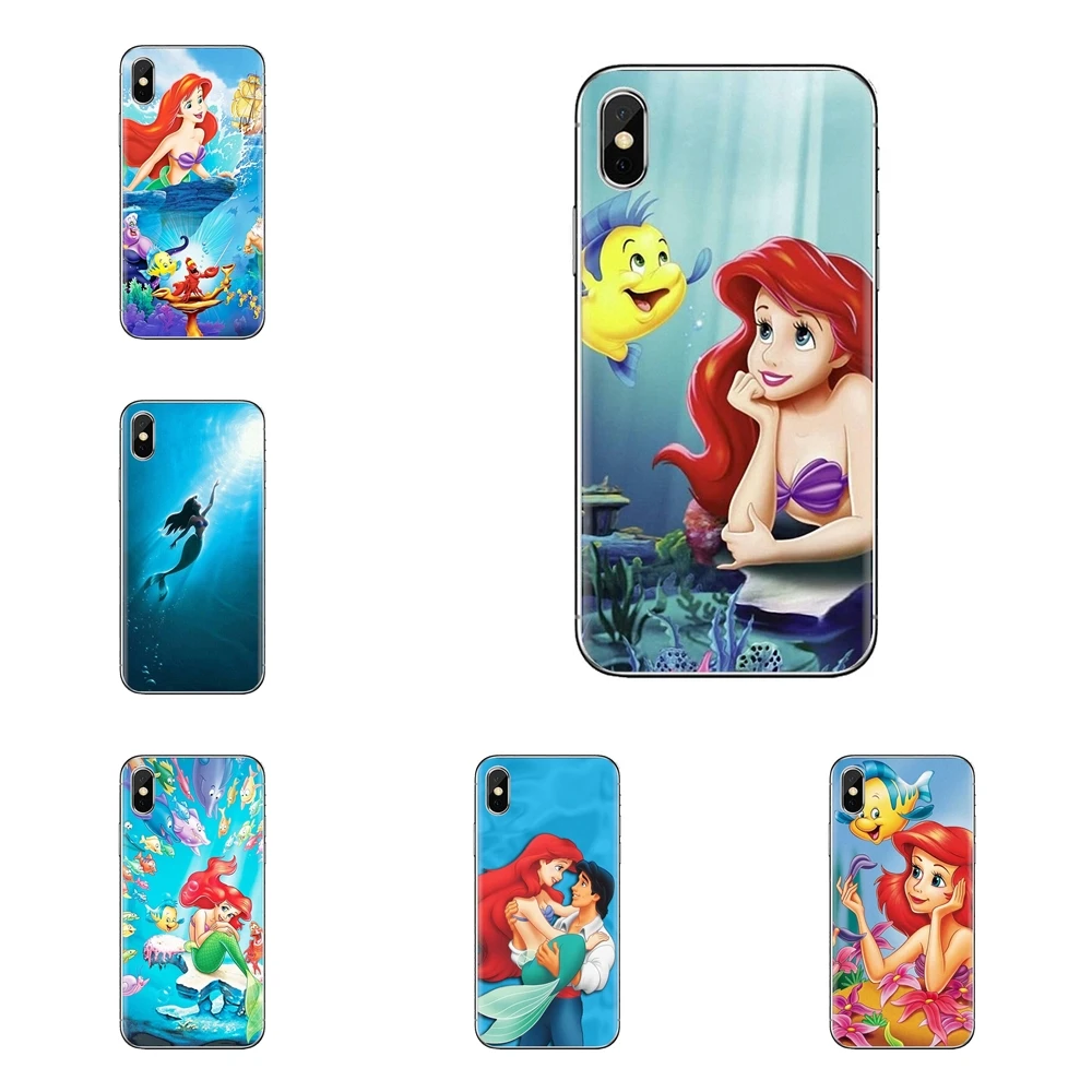 Cartoon Anime The Little Mermaid Soft Housing Case For LG Spirit Motorola Moto X4 E4 E5 G5 G5S G6 Z Z2 Z3 G2 G3 C Play Plus Mini |