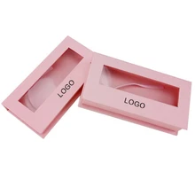 Изготовленная на заказ розовая Золотая индивидуальная этикетка упаковочная коробка для ресниц производители- PX2065