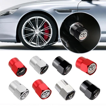 

Auto Wheel Tire Valve Stem Caps Car Styling For Toyota TRD Camry Corolla CHR Crown Yaris RAV4 Auris Prius Prado Land Yaris Vios