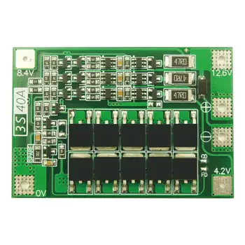 

3S 40A Li-ion Lithium Battery Charger Protection Board 18650 BMS For Drill Motor 11.1V 12.6V Enhance/Balance