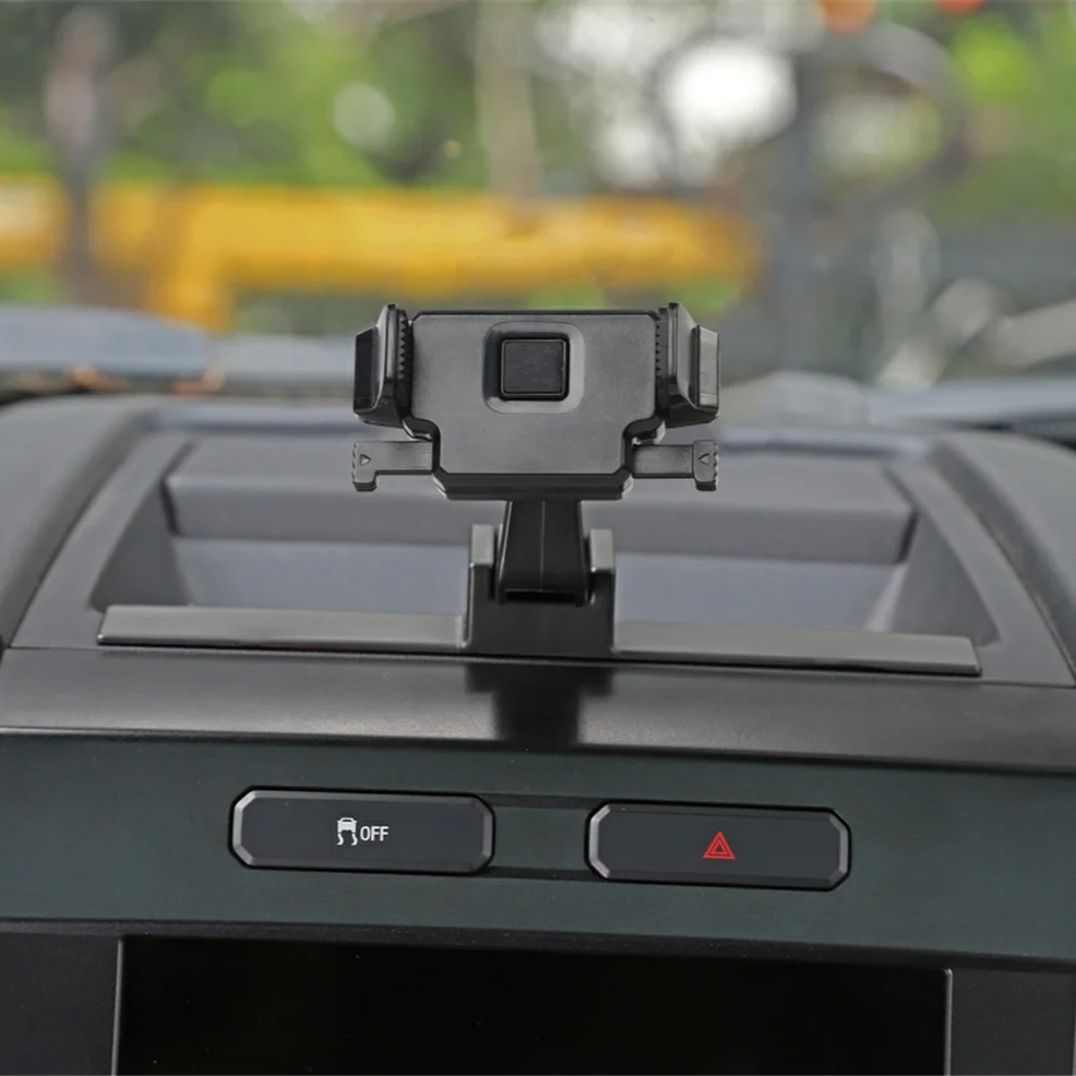 

Set For Ford F150 2015+ Mobile Phone Holder 360 Degrees Mount Bracket Smartphone Universal Car Accessories No Magnetic Organizer