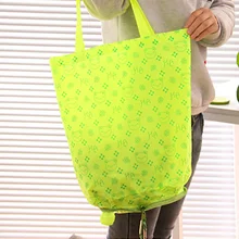 Портативная нейлоновая большая Милая складная сумка для покупок с карманом для хранения, Прочная Повседневная Сумка