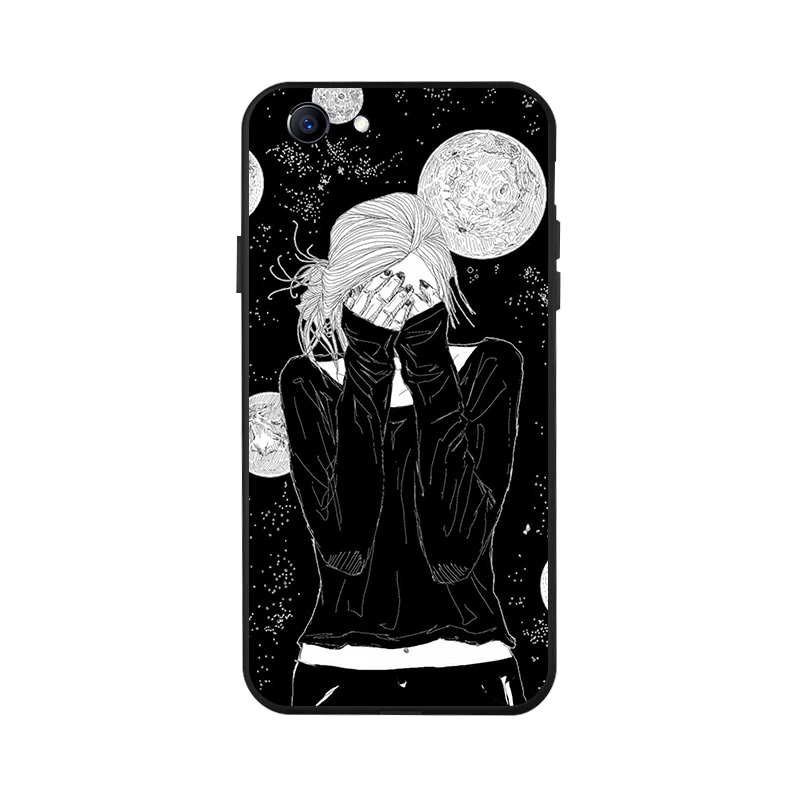X010 Fashion Black Silicone Case For OPPO Realme 1 Cases Soft TPU Phone Cover For Oppo A79 A71 A59 F3 F11 Coque Bumper Fundass - Цвет: X010