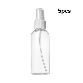 

5pcs 100mL Transparent Empty Plastic Perfume Makeup Atomizer Travel Spray Bottle Refillable Bottle Perfume Atomizer Tool
