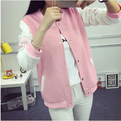

Recruit 2019 Autumn New Style Fat Mm Plus-sized Women's Baseball Uniform Cardigan Little Jacket Versatile Button Jacket Women's