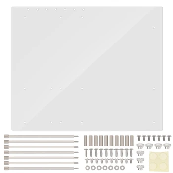 

New 4mm Open Frame Transparent Acrylic Overlock Computer Case DIY Base Stand For ATX Mothboard Convenient for testing