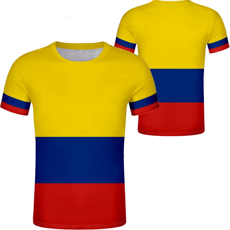 Colomubia 男性用のカスタマイズ可能な名前のテキスト 数字の国旗 スペインの国 写真 男の子の服 Tシャツ Aliexpress