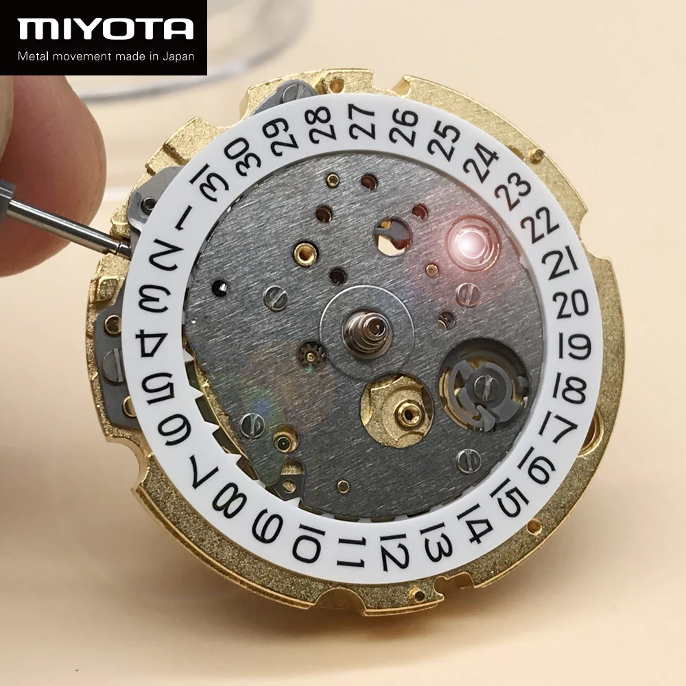Japan Original MIYOTA 821A Automatic Movement Luxury Golden