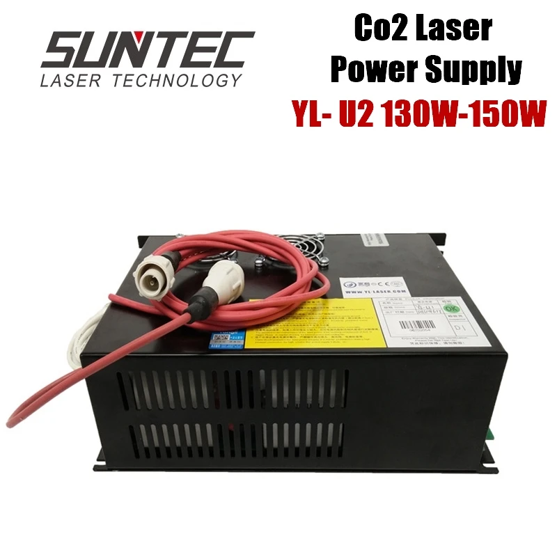 SUNTEC YL U2 130 Вт-150 Вт Co2 лазерный источник питания для Co2 лазерной трубки гравировальный станок для Co2 лазерной трубки R3 R5 A2s A4s