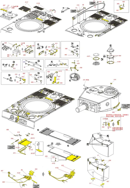 1/35 Modeling Upgrade Kits for WWII Germany Panzerkampfwagen VI Ausf. E Tiger I (1 Set Professional Etched Sheet) 3