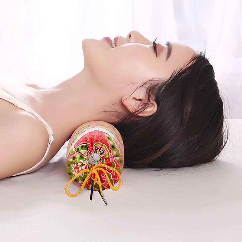 780g 쑥 무변형 경추 베개 뜸 물리치료 건강관리 쑥뜸 필로우 목 마사지 세탁 가능한 쉘 원단
