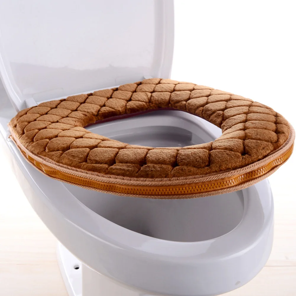 Thickened Toilet Seat In The Bathroom Can Be Cleaned And Insulated Toilet Seat Cover Winter Comfort Seat Toilet Decoration