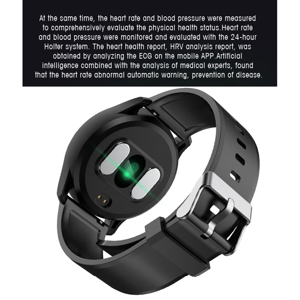 IP68 Водонепроницаемые Смарт часы-шагомер ECG Bluetooth сердечного ритма кровяное давление спортивные умные часы для Android IOS Телефон