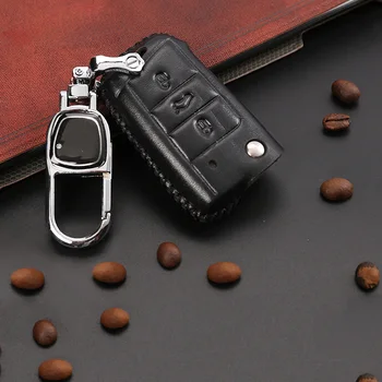 

Lsrtw2017 Leather Car Key Cover Case Bag for Skoda Octavia A7 Superb Karoq Kodiaq 2016 2017 2018 2019 2020 Interior Accessories