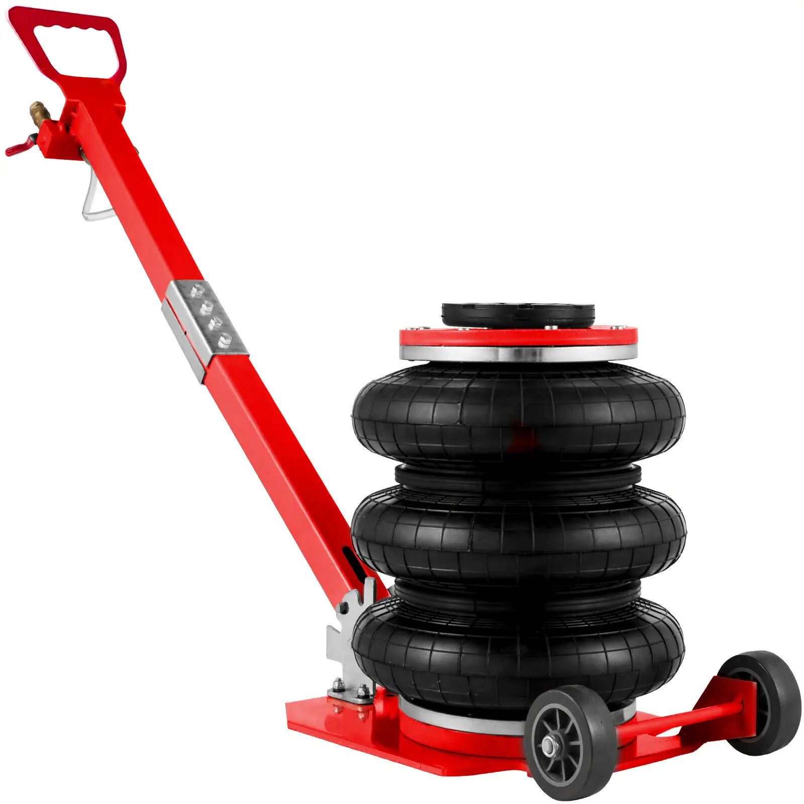 3 Ton Car Pneumatic Jack Triple Bag Air Jack with Adjustable Handle Fast Lifting Height 16 Inch/40cm for Minivan SUV ORV