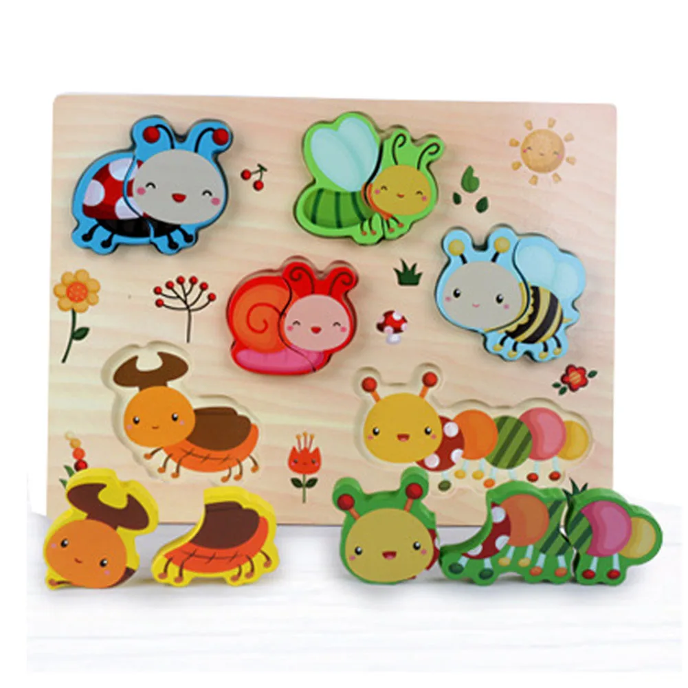 3D Wooden Jigsaw Puzzle Pairing Toys Educational Parent-children Interaction Toy for Children 3D Wooden Jigsaw Puzzle Pairing Toys Educational Parent-children Interaction Toy for Children