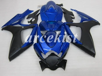 

New ABS Full Fairings Kit Fit For Suzuki GSX-R600 GSX-R750 K6 2006 2007 06 07 600 750 bodywork set Custom Glossy blue