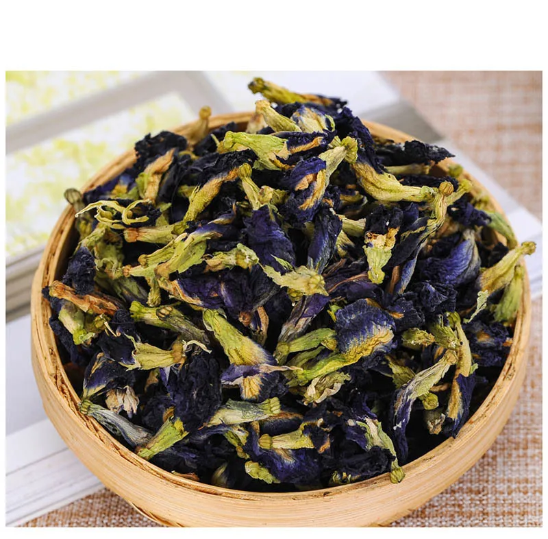 Simulation Kitchen Toy Thailand Blue Butterfly 20g 100g Clitoria Ternatea Blue Butterfly Thai Butterfly Pea Tea Vitamin A Toy