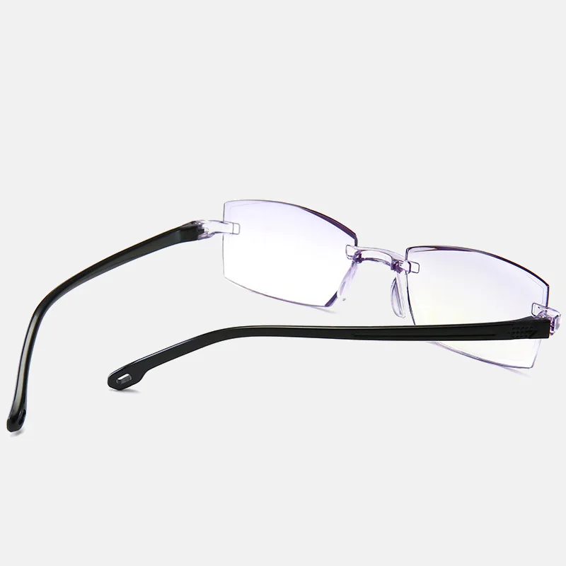 Fashion Reading Glasses Far And Near Dual-use Elderly Smart Zoom Anti-blue Light Anti-radiation Trimming Frameless Eyeglasses ► Photo 3/6