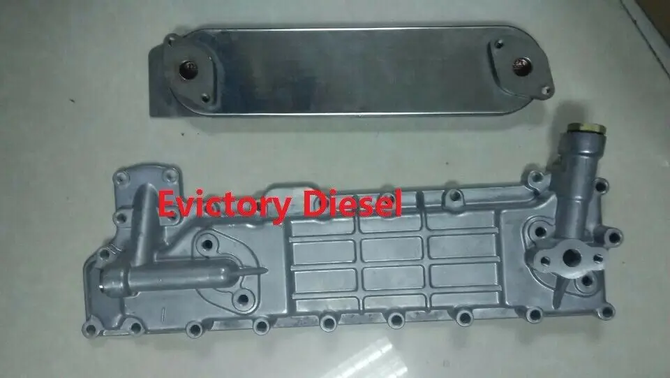 

For Isuzu diesel parts 4BG1 4BG1T 4BG1-TC oil cooler core + OIL COOLER COVER