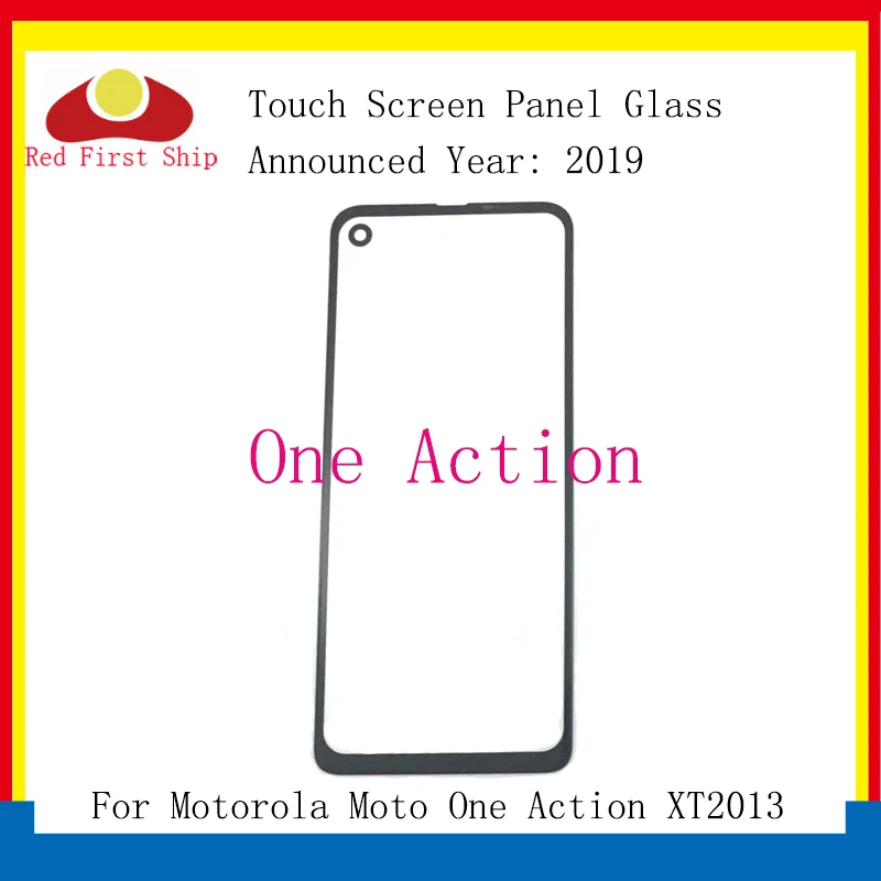 Сменное переднее Сенсорное ЖК стекло для Motorola Moto One Action XT2013|Сенсорные панели