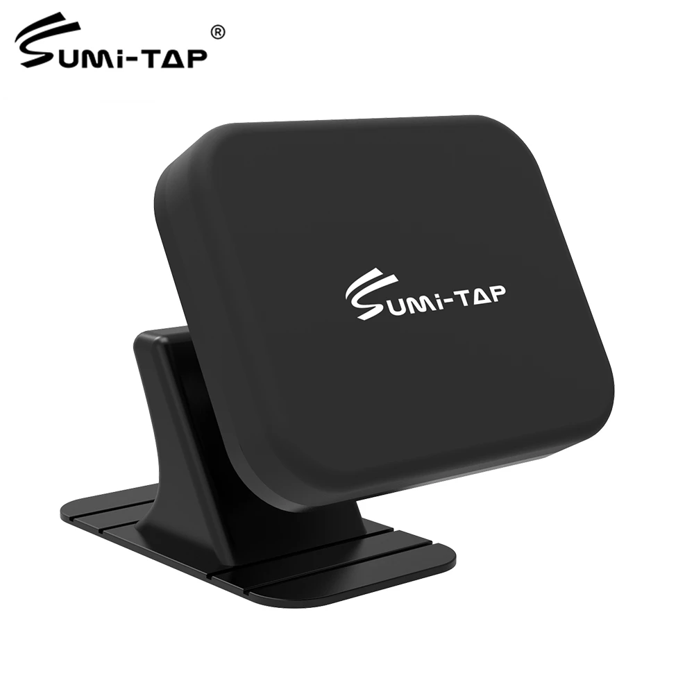 Sumitap Universal Magnetic Mount Cellphone Car Holder for Mobile Devices Black 