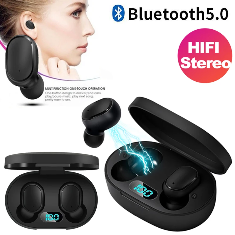 TWS Wireless Bluetooth 5 0 A6L Earphone Sport Gaming Wireless Bluetooth Headset Airbuds With Mic Earphones Earbuds for Xiaomi